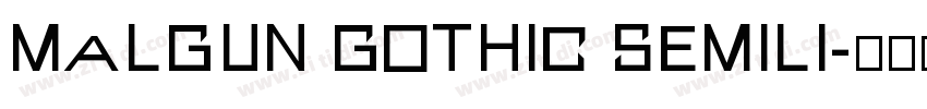 malgun gothic semili字体转换